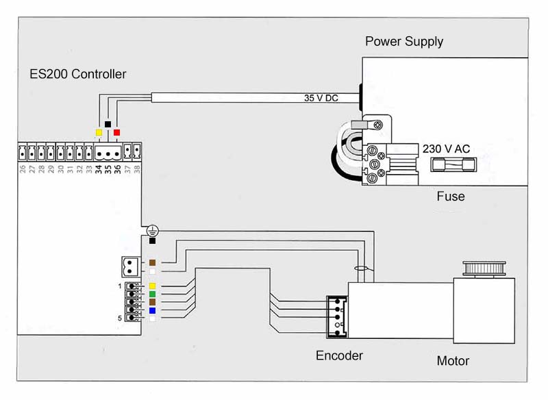 ES200 Wiring Diagram (Connection Scheme)