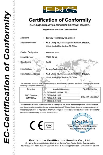 CE Cert.